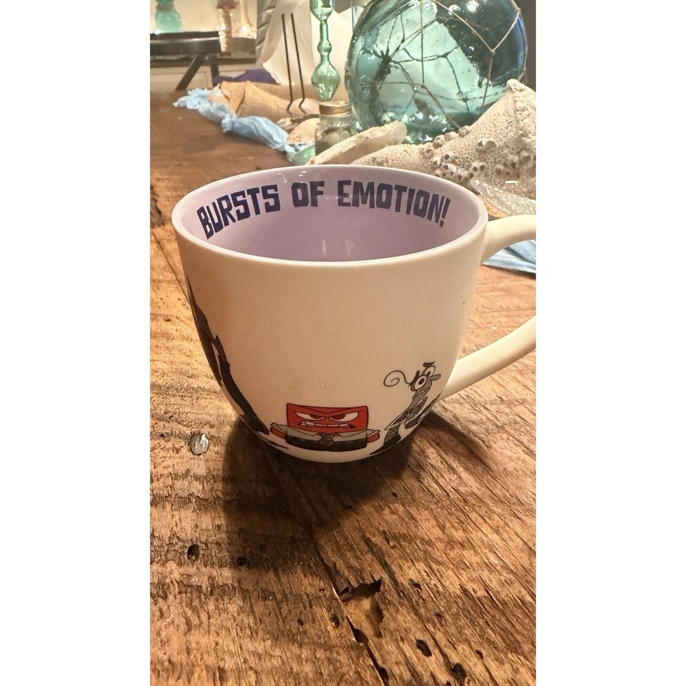 Disney‎ Pixar Inside Out 2 BURSTS OF EMOTION! Soft Touch Ceramic ~16 oz Mug New!